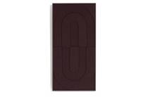 Coco Maison COCO MAISON wanddecoratie Jace schilderij 48x96cm Bordeaux